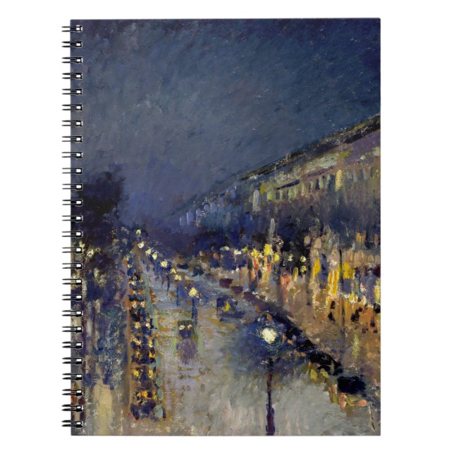 Camille Pissarro - Boulevard Montmartre i natt Anteckningsbok (Framsidan)