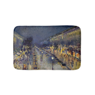 Camille Pissarro - Boulevard Montmartre i natt Badrumsmatta