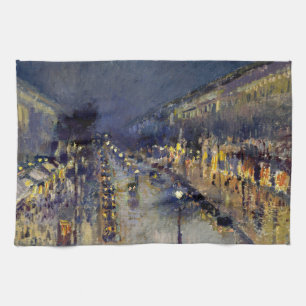 Camille Pissarro - Boulevard Montmartre i natt Kökshandduk