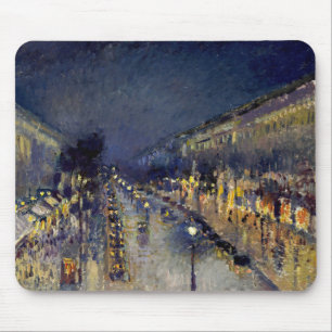 Camille Pissarro - Boulevard Montmartre i natt Musmatta