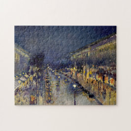 Camille Pissarro - Boulevard Montmartre i natt Pussel