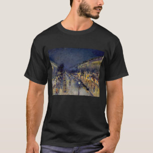 Camille Pissarro - Boulevard Montmartre i natt T Shirt