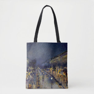 Camille Pissarro - Boulevard Montmartre i natt Tygkasse
