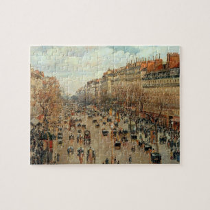 Camille Pissarro Boulevard Montmartre målning Pussel