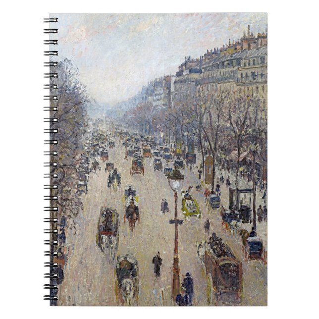 Camille Pissarro - Boulevard Montmartre, morgon Anteckningsbok (Framsidan)