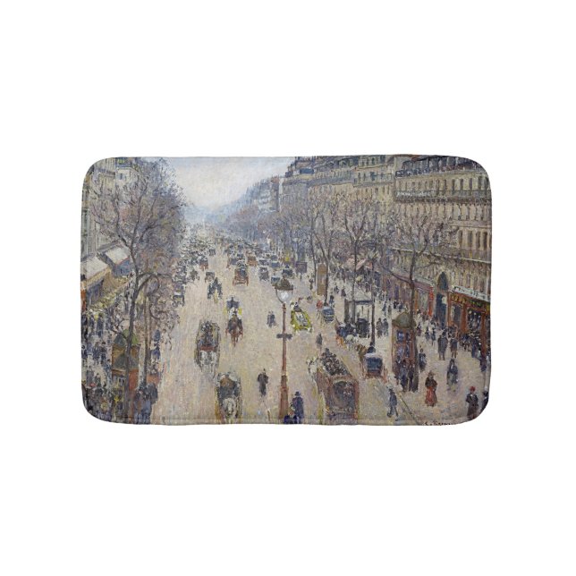 Camille Pissarro - Boulevard Montmartre, morgon Badrumsmatta (Framsidan)