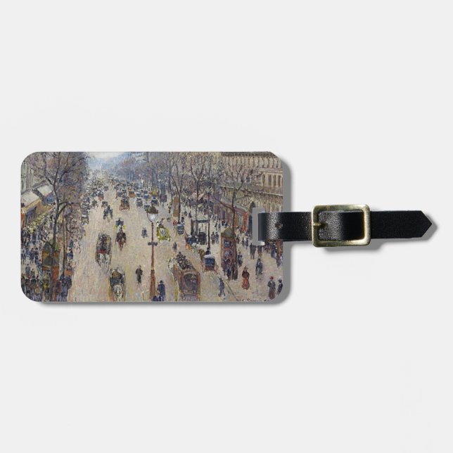Camille Pissarro - Boulevard Montmartre, morgon Bagagebricka (Horisontell Framsida)