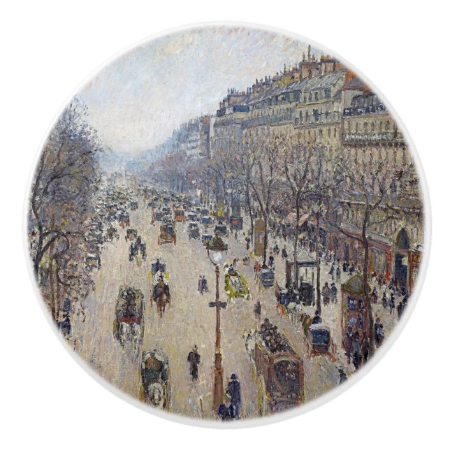 Camille Pissarro - Boulevard Montmartre, morgon Knopp (Framsidan)