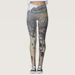 Camille Pissarro - Boulevard Montmartre, morgon Leggings