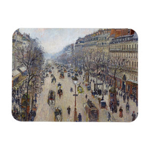 Camille Pissarro - Boulevard Montmartre, morgon Magnet