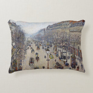 Camille Pissarro - Boulevard Montmartre, morgon Prydnadskudde