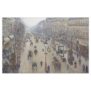 Camille Pissarro - Boulevard Montmartre, morgon Tyg
