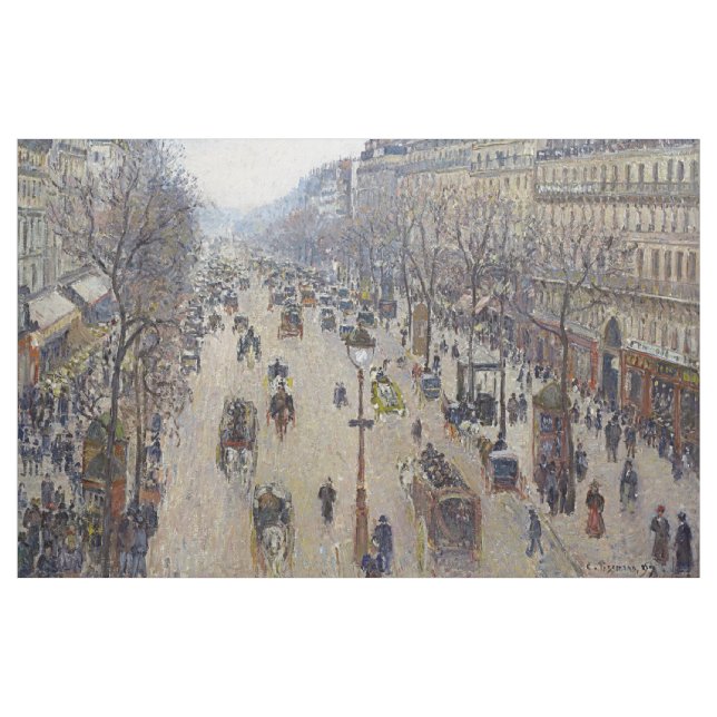 Camille Pissarro - Boulevard Montmartre, morgon Tyg (Yard)