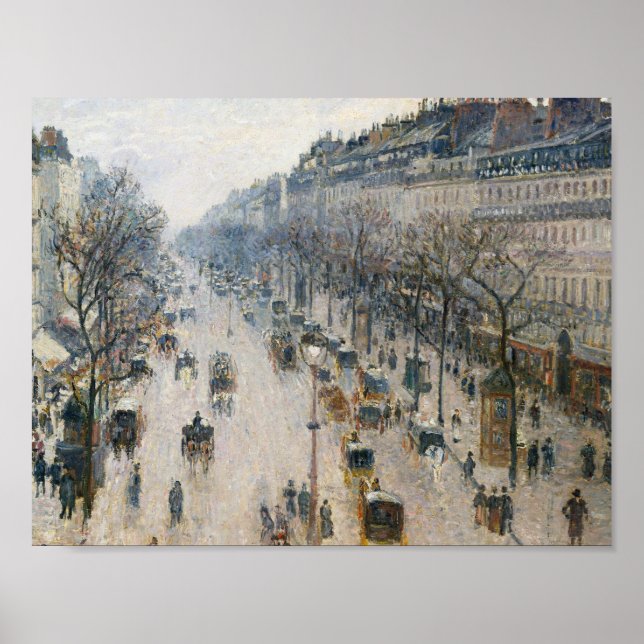 Camille Pissarro - Boulevard Montmartre Poster (Framsidan)