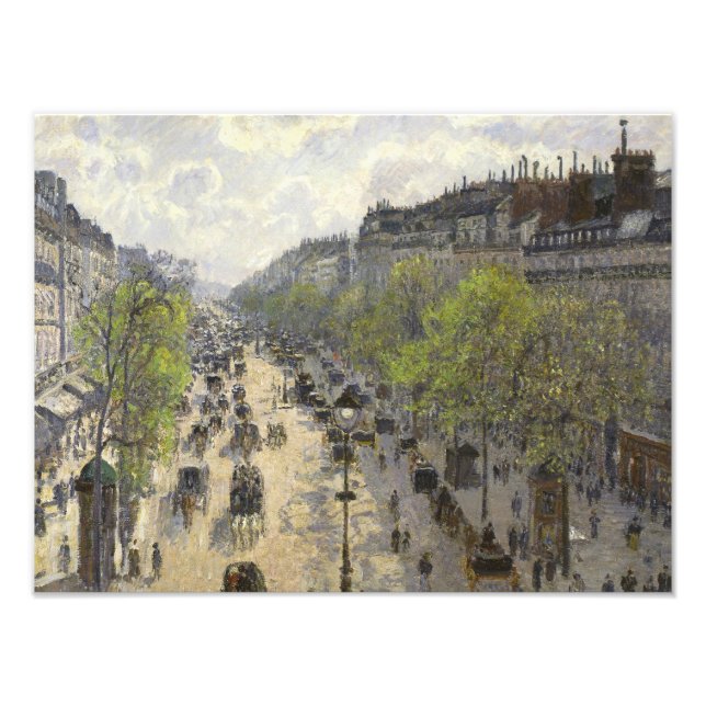 Camille Pissarro - Boulevard Montmartre, Vår Fototryck (Framsidan)
