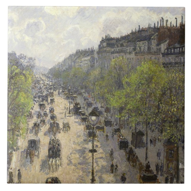 Camille Pissarro - Boulevard Montmartre, Vår Kakelplatta (Framsidan)