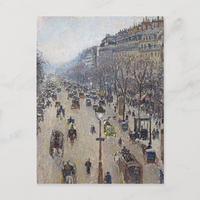 Camille Pissarro - Boulevard Montmartre Vykort (Framsida)