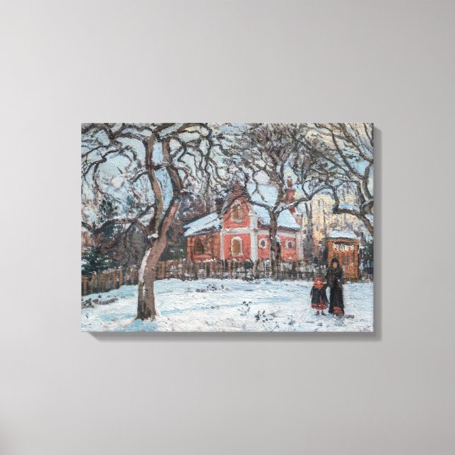 Camille Pissarro - Chataigniers a Louvecienne Canvastryck (Framsida)