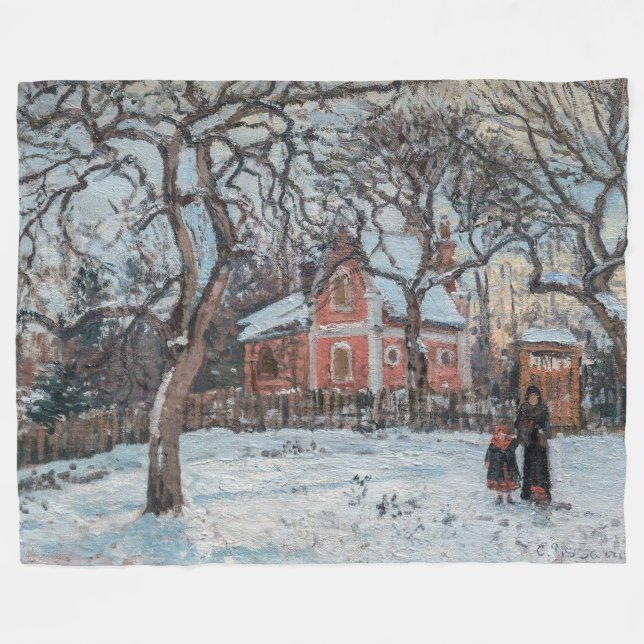 Camille Pissarro - Chataigniers a Louvecienne Fleecefilt (Framsidan (Horisontell))