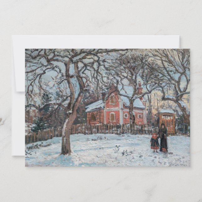 Camille Pissarro - Chataigniers a Louvecienne Inbjudningar (Framsida)