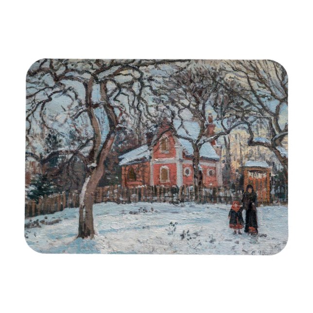 Camille Pissarro - Chataigniers a Louvecienne Magnet (Horisontell)