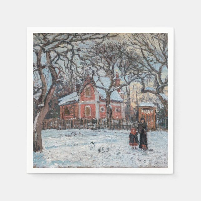 Camille Pissarro - Chataigniers a Louvecienne Pappersservett (Framsidan)