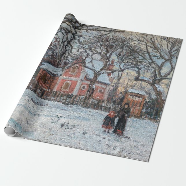 Camille Pissarro - Chataigniers a Louvecienne Presentpapper (Utrullad)