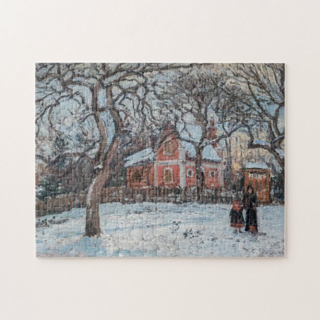 Camille Pissarro - Chataigniers a Louvecienne Pussel (Horisontell)