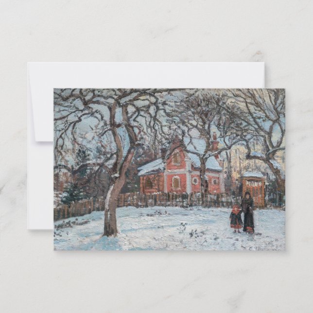 Camille Pissarro - Chataigniers a Louvecienne Tack Kort (Framsida)