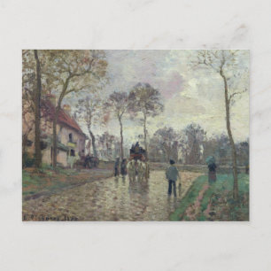 Camille Pissarro   Coach to Louveciennes 1870 Vykort