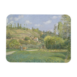 Camille Pissarro en herde på Valhermeil, Auvers Magnet