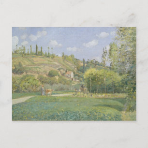 Camille Pissarro En korv i Valhermeil, Auvers Vykort