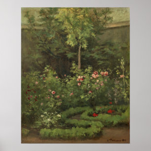 Camille Pissarro   en roträdgård Poster