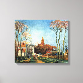 Camille Pissarro Entrance till byn Voisin Canvastryck