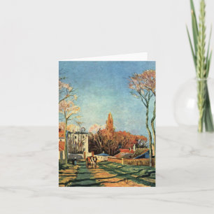 Camille Pissarro Entrance Village of Voisins Kort