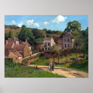 Camille Pissarro eremitboningen på Pontoise Poster
