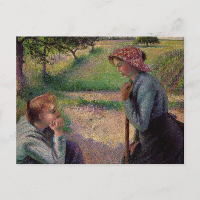 Camille Pissarro Fine Art Impressionist-kort, Gif Vykort (Framsida)