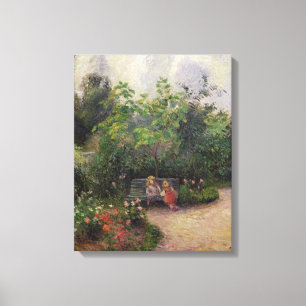 Camille Pissarro Garden vid Hermitage Canvastryck