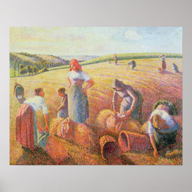 Camille Pissarro | Gleaners, 1889 Poster (Framsidan)