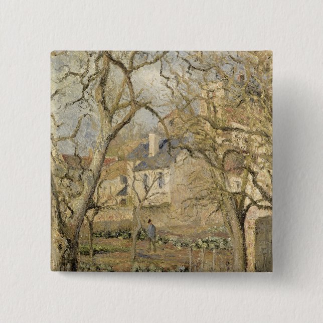 Camille Pissarro | grönsakträdgården, 1878 Knapp (Framsida)