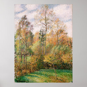 Camille Pissarro - Hösten, Poplars, Eragny Poster