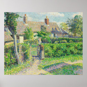 Camille Pissarro - Husen för bönder, Eragny Poster