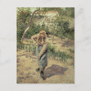 Camille Pissarro Kvinnor som Gräver i en kyrkogå Vykort