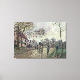 Camille Pissarro lagledaren till Louveciennes, Canvastryck