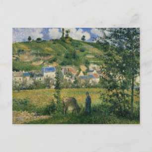 Camille Pissarro Liggande vid Chaponval, 1880 Vykort