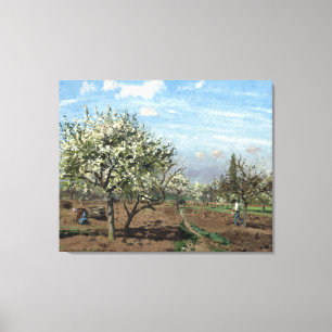 Camille Pissarro Orchard i Bloom Louveciennes Canvastryck