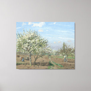Camille Pissarro Orchard i Bloom Louveciennes Canvastryck