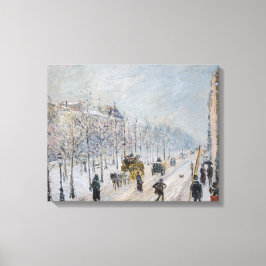 Camille Pissarro - Outer Boulevards, Snö Effect Canvastryck