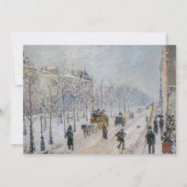 Camille Pissarro - Outer Boulevards, Snö Effect Inbjudningar