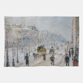 Camille Pissarro - Outer Boulevards, Snö Effect Kökshandduk
